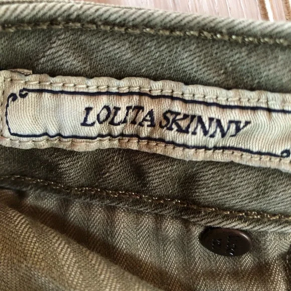 Lucky Brand Faded Green Cropped Jeans Size 18W - Picture 7 of 8